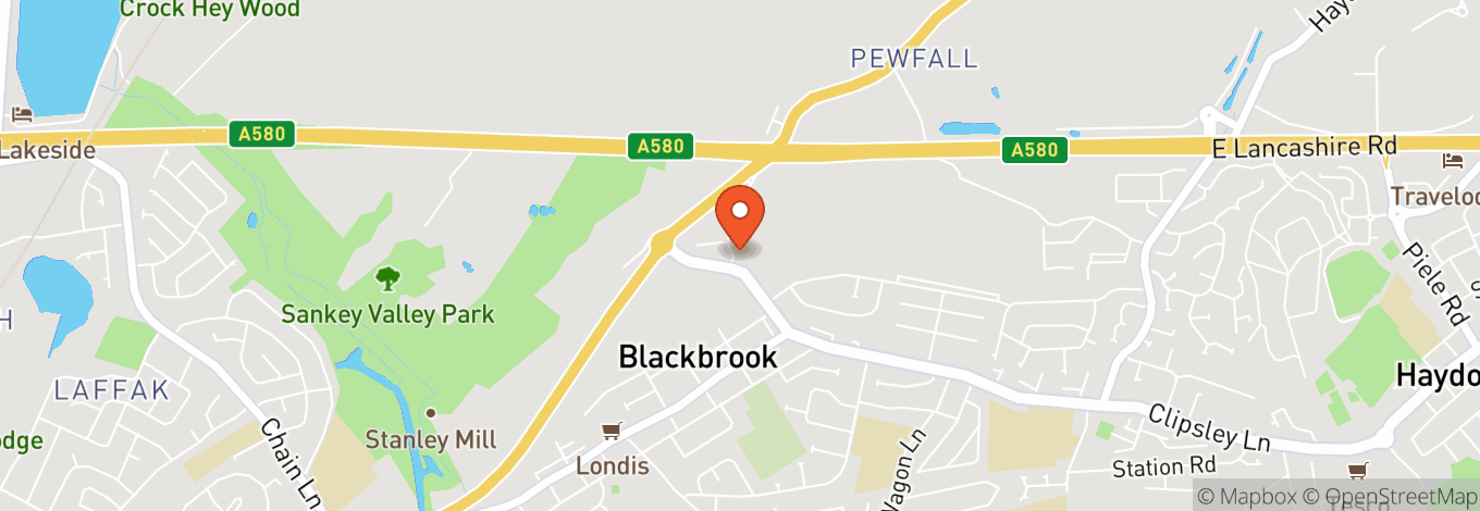 Map of Blackbrook Working Men's Club