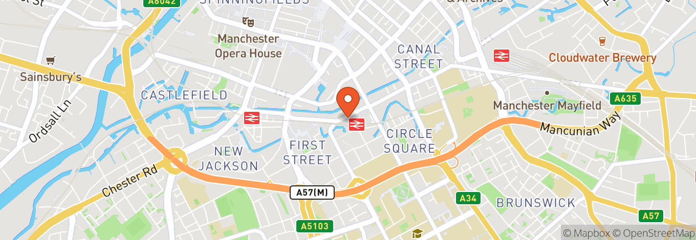 Map of Xscape Manchester