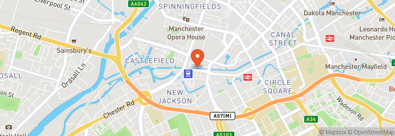 Map of Revolution Manchester - Deansgate Locks