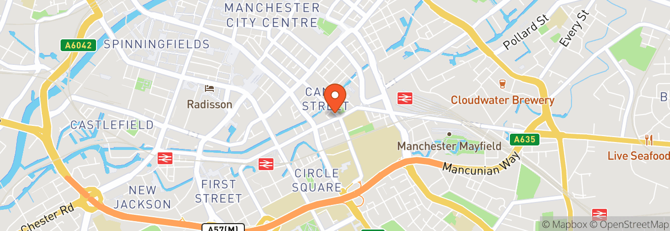 Map of Manchester Comedy Club