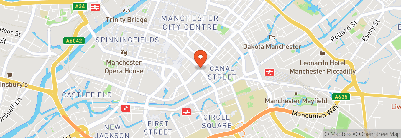 Map of The Old Monkey In Manchester