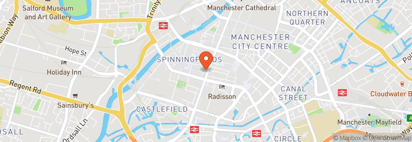 Map of 186 Deansgate