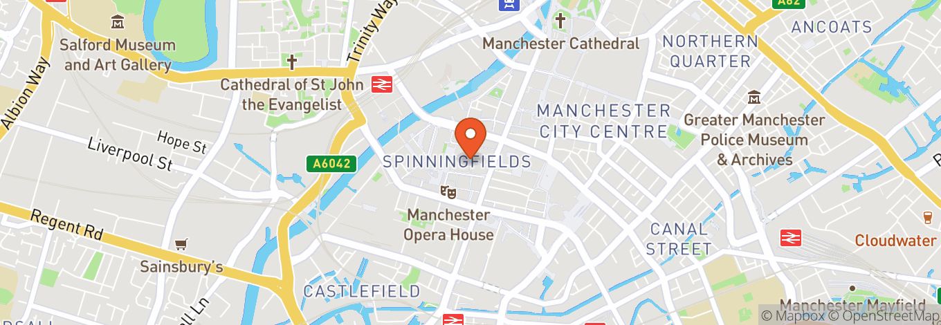 Map of Manchester Opera House