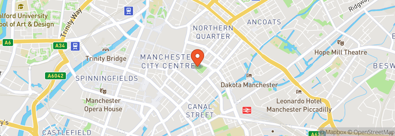 Map of O2 Ritz Manchester
