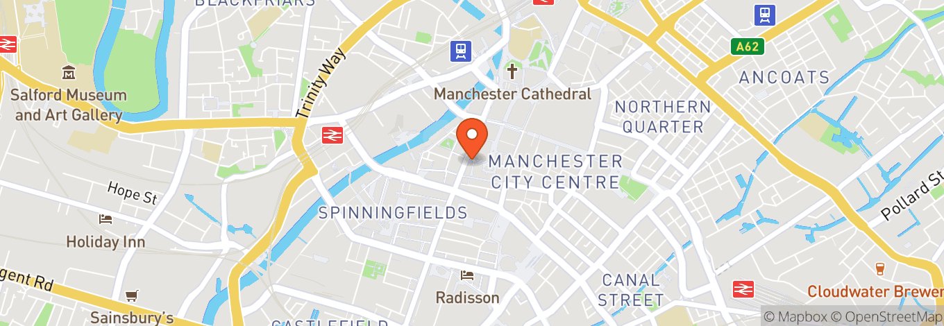 Map of Cupra City Garage Manchester