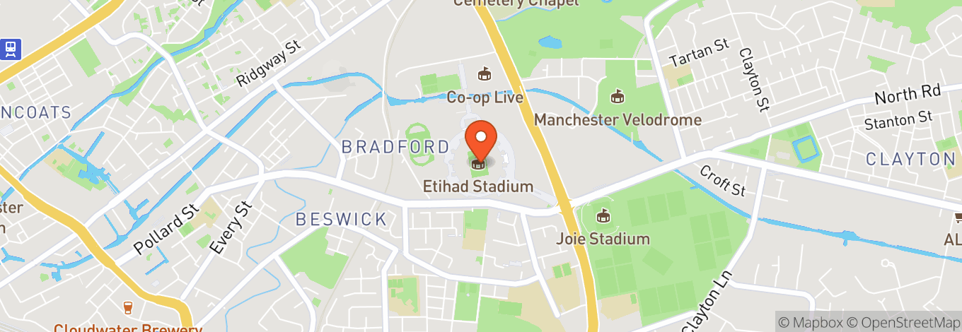 Map of Co-op Live Arena