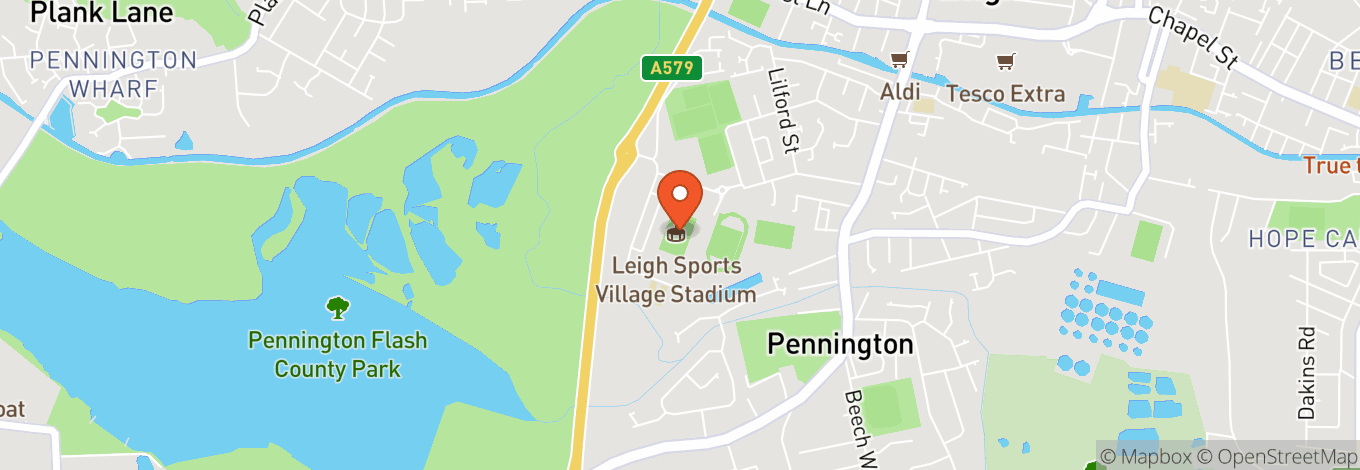 Map of Leigh Sports Village