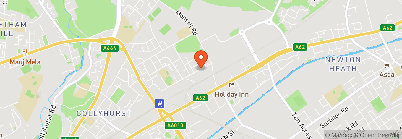 Map of Dance Studio Manchester