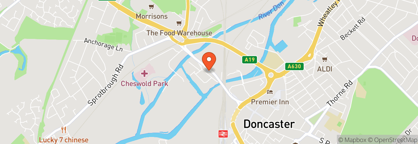 Map of The Doncaster Warehouse