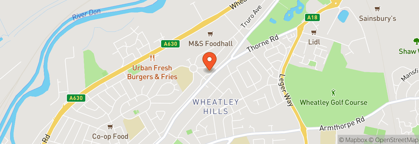 Map of Buzz Bingo and The Slots Room Doncaster