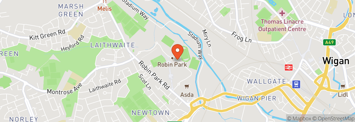 Map of Robin Park Arena