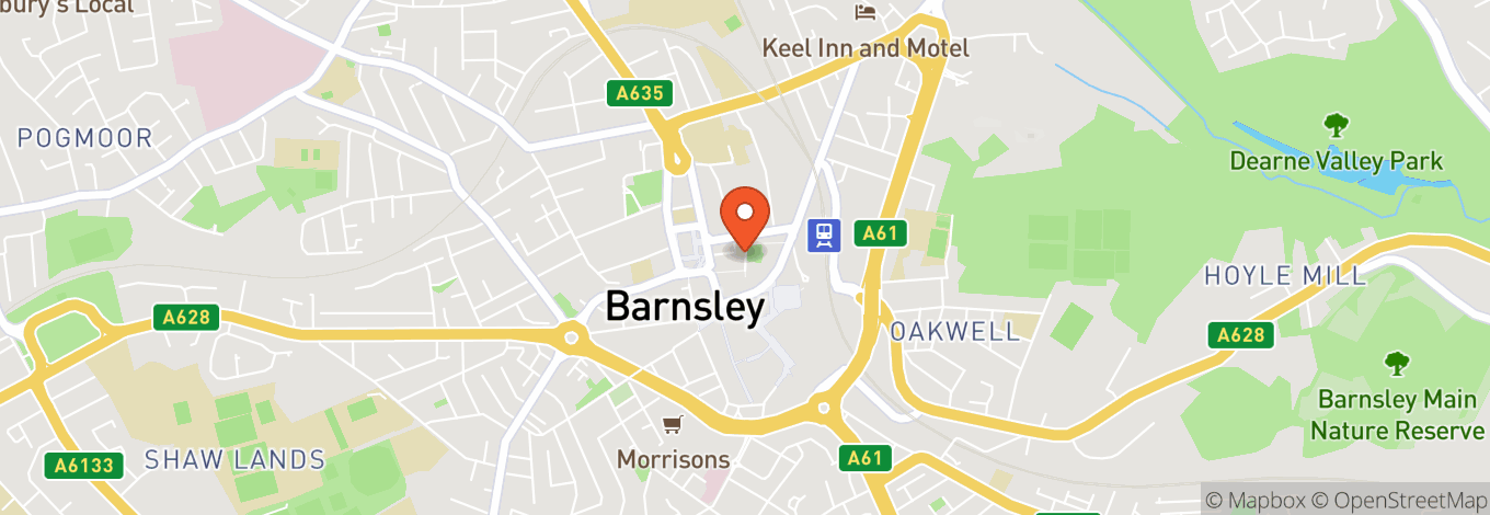 Map of Barnsley Civic