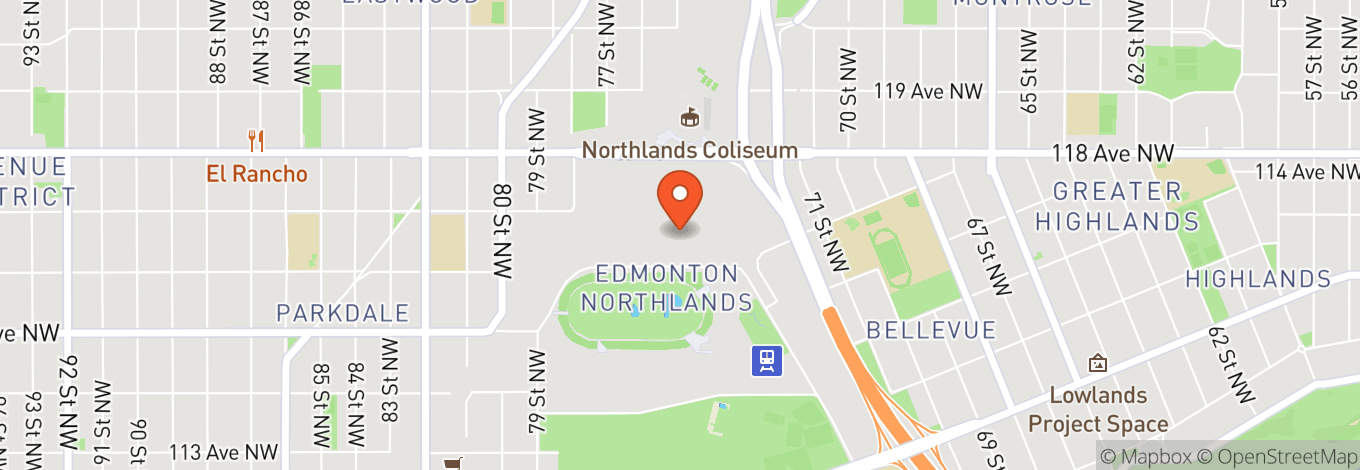 Map of Edmonton Expo Centre