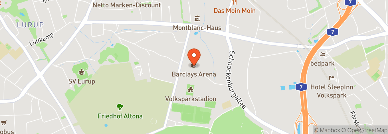 Map of Barclays Arena