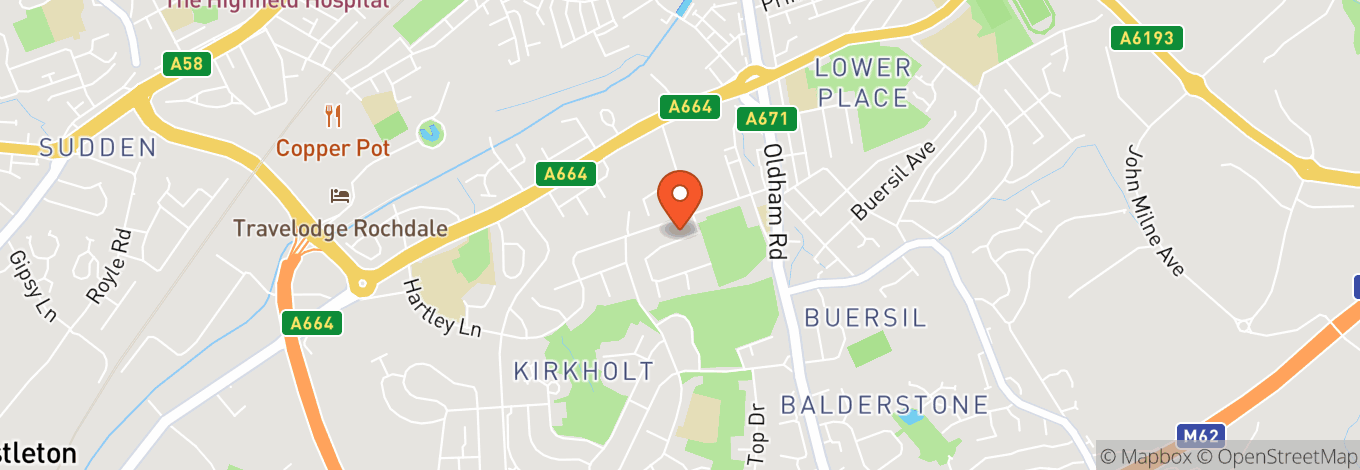 Map of Rollercity Rochdale