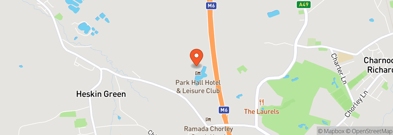 Map of Park Hall Nightclub