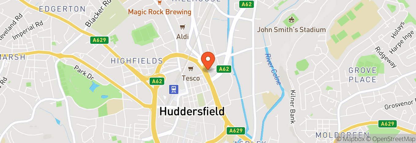 Map of Revolution Huddersfield
