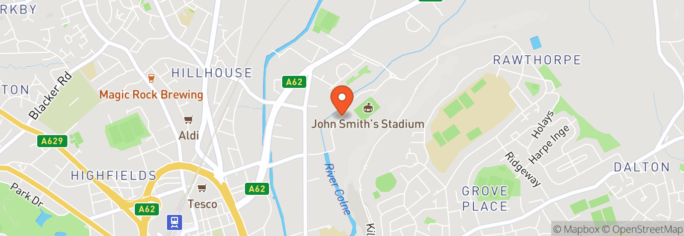 Map of John Smith's Stadium