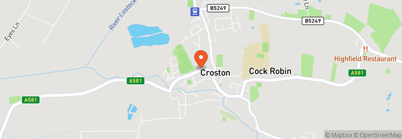 Map of Croston Old School