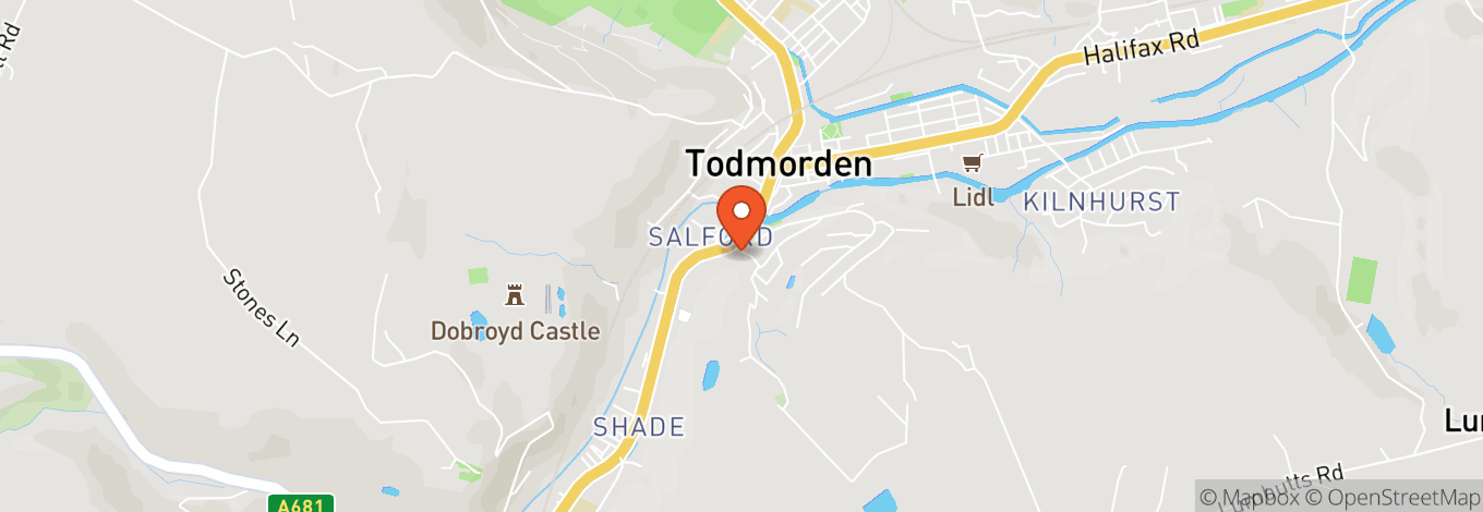 Map of Todmorden Unitarian Church