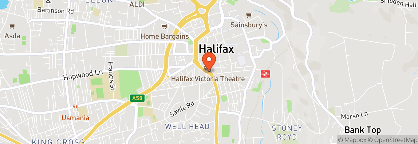 Map of Victoria Theatre (Halifax)