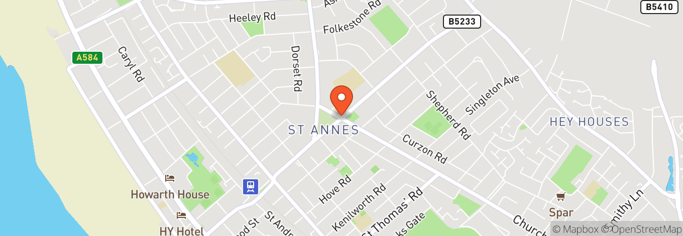 Map of Lytham St Annes