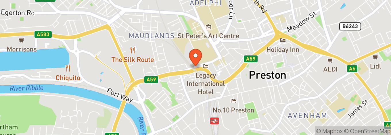 Map of Vinyl Tap Preston in Preston