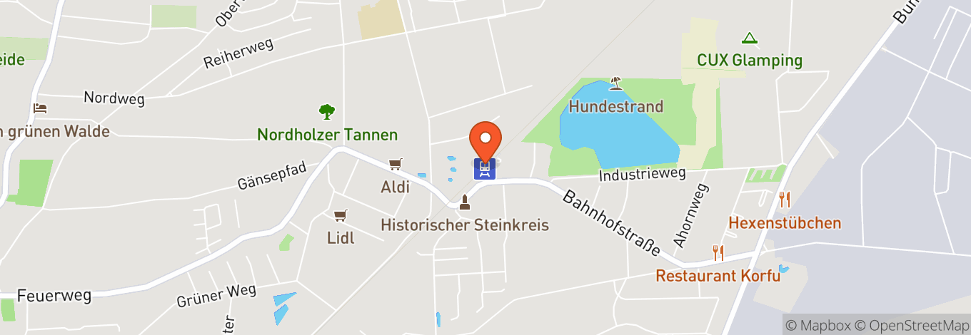 Map of Sea-Airport Cuxhaven/Nordholz