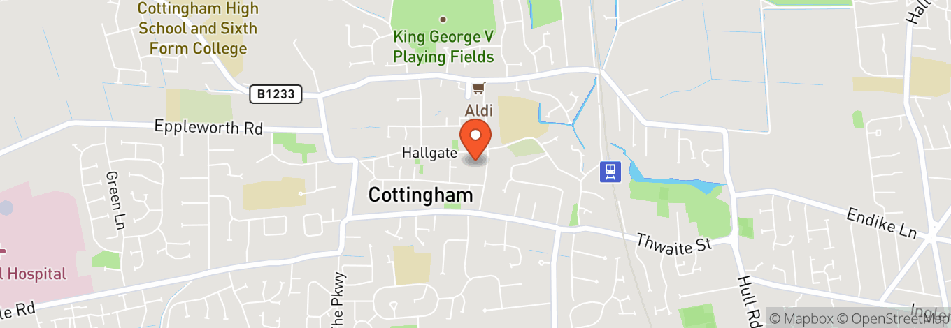 Map of Cottingham Civic Hall