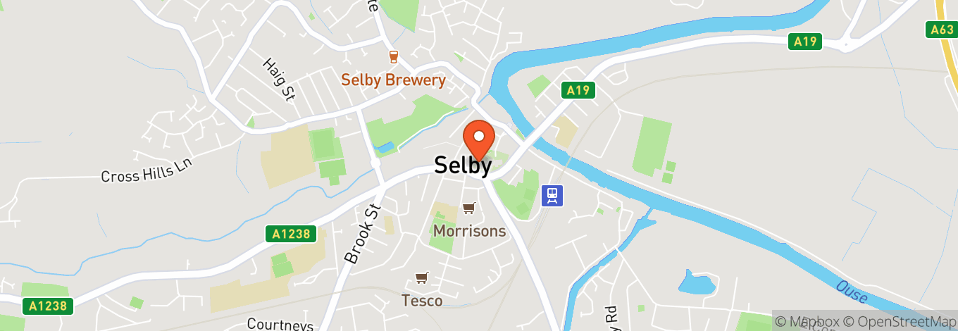 Map of Selby Abbey
