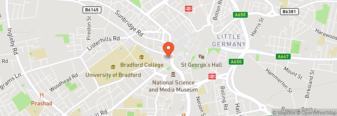 Map of Bradford Live