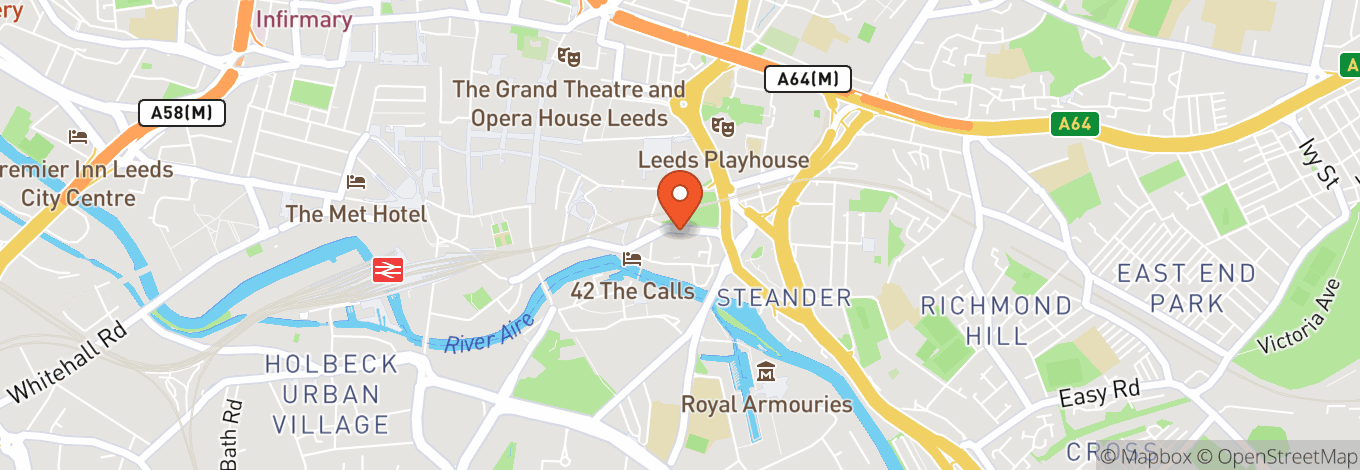 Map of Leeds Minster