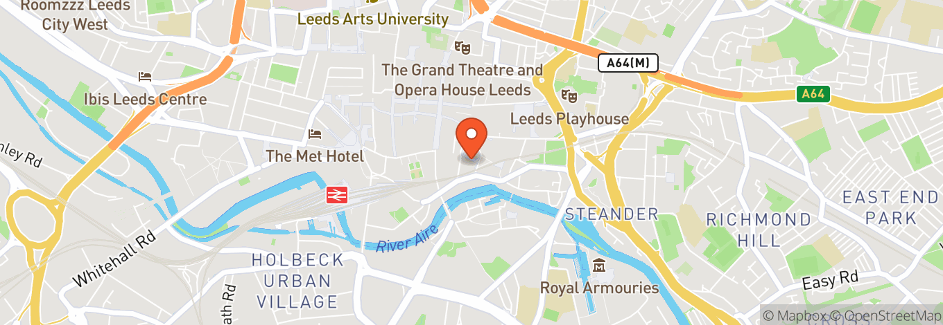 Map of Point Blank Leeds