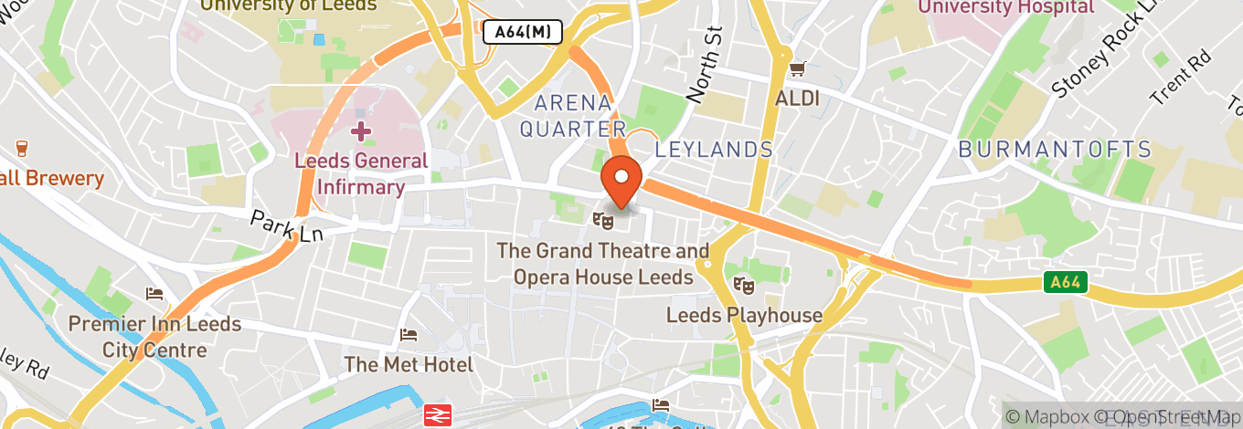 Map of Leeds Grand Theatre