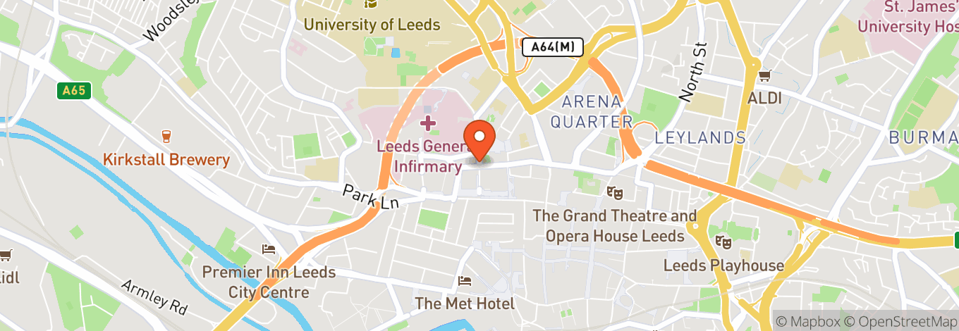 Map of Leeds City Centre