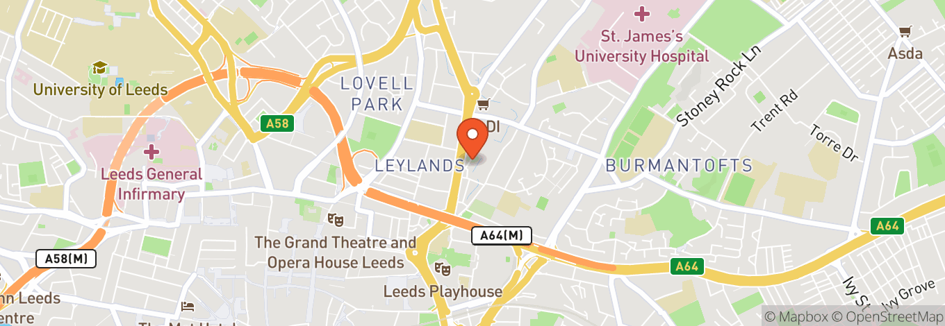 Map of Boom Leeds