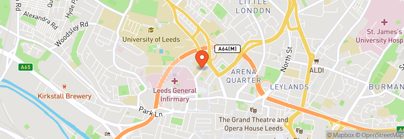 Map of Leeds Beckett University