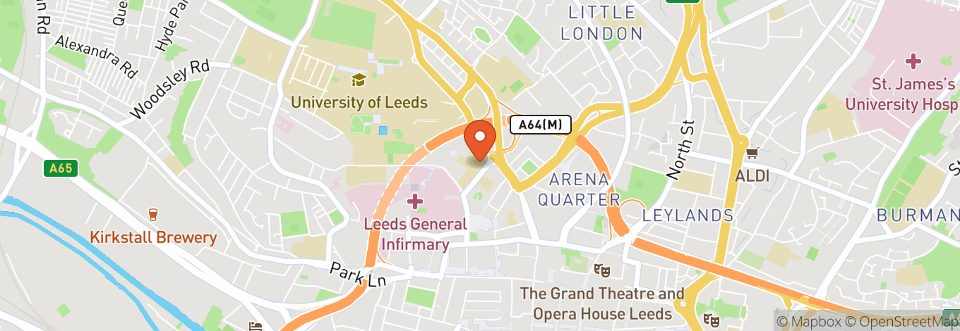 Map of Leeds Beckett Students Union