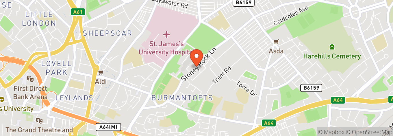 Map of Premier Banqueting Leeds