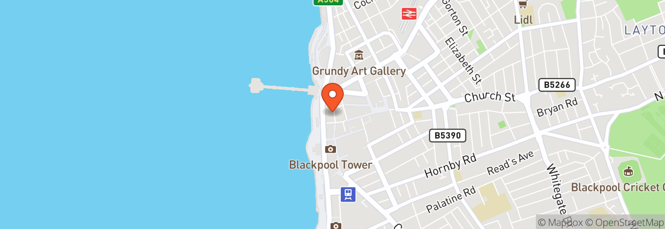Map of Revolution Blackpool