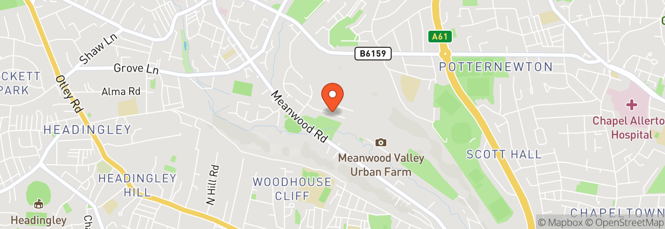 Map of Meanwood Valley Urban Farm