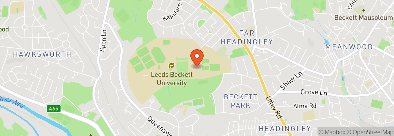 Map of Leeds Beckett Student Union