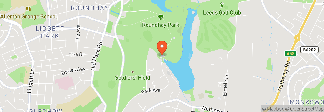 Map of Roundhay Park