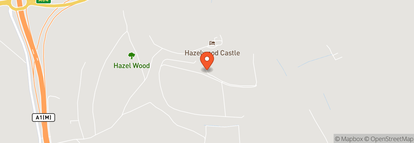 Map of Hazlewood Castle & Spa