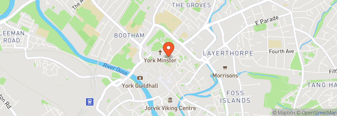 Map of York Minster