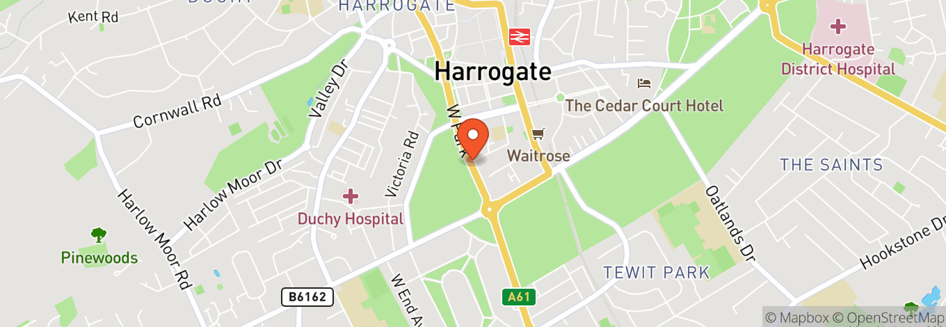 Map of The Stray (Harrogate)