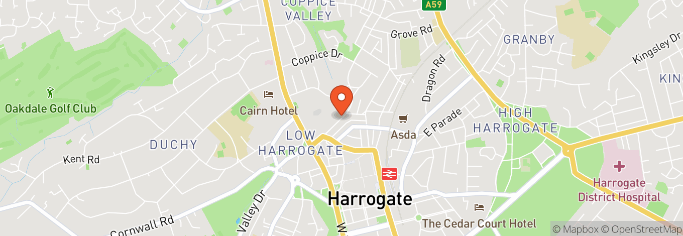Map of Harrogate Convention Centre