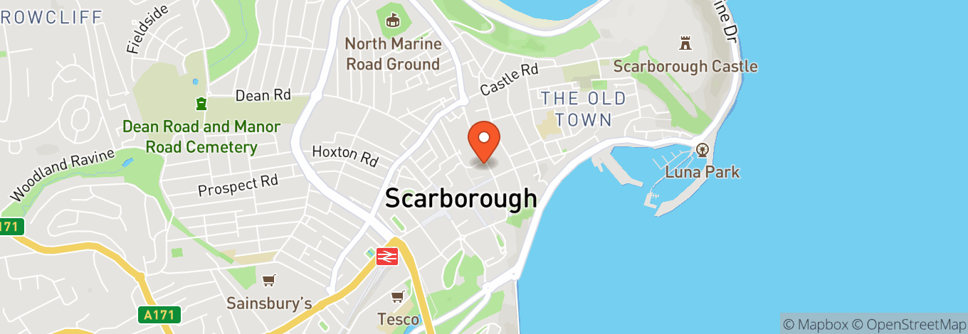 Map of Scarborough Spa Grand Hall