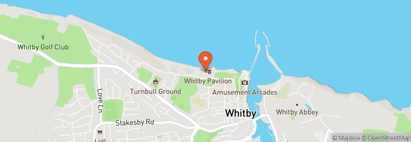 Map of Whitby Pavilion Theatre