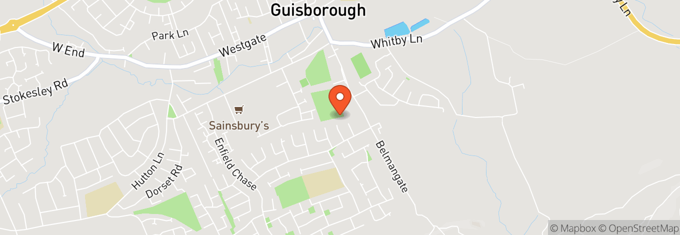 Map of Guisborough Rugby Club